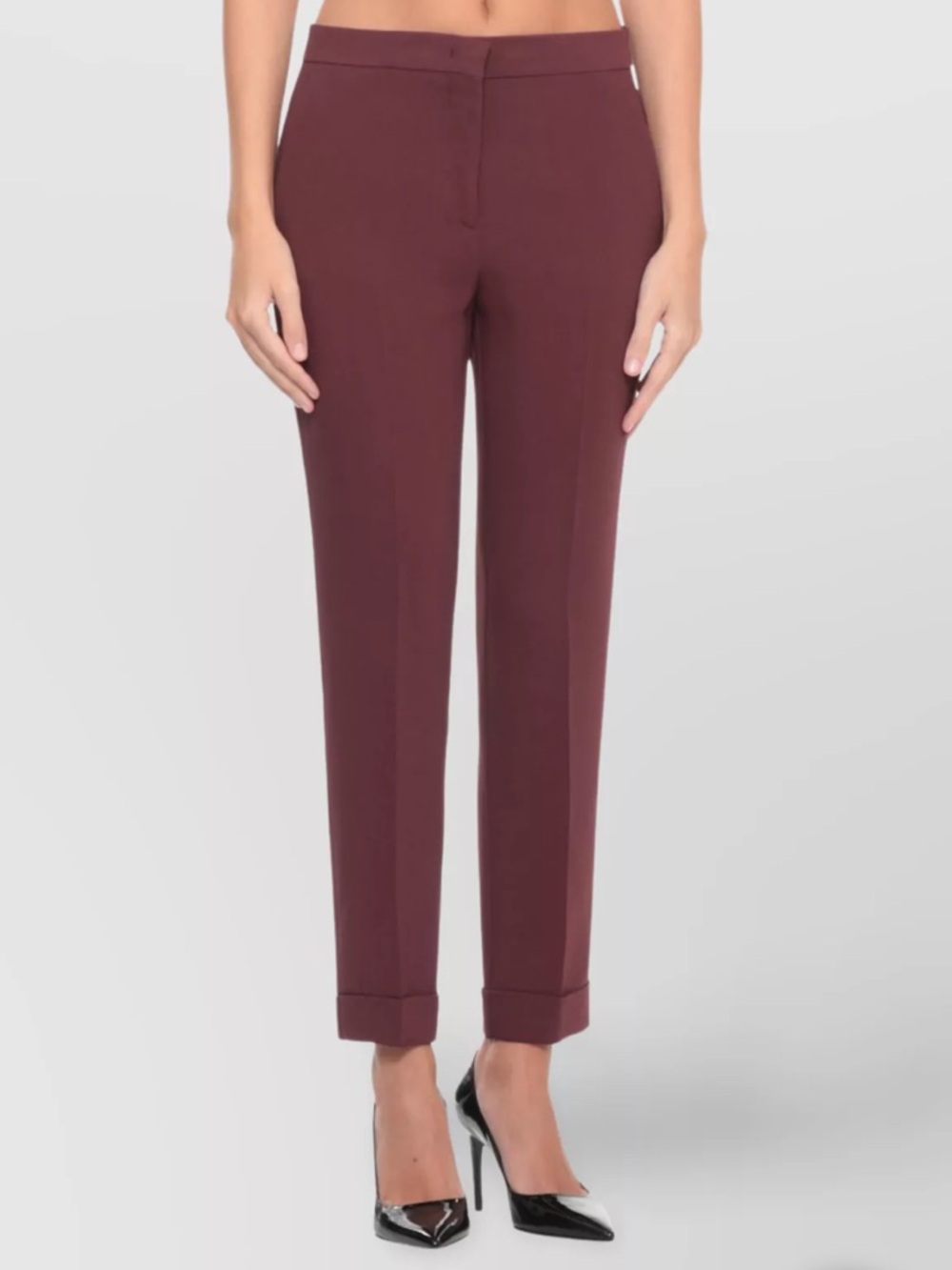 ALC Tailored Straight-Leg Dress Pants Trousers in Brick 0 Women’s